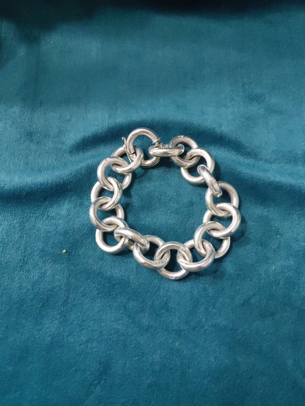 Sterling Silver Chunky Link Bracelet - Women's Jewelry